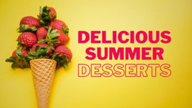 A colorful assortment of mouthwatering summer desserts, perfect for satisfying your sweet tooth
