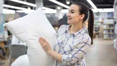 Young woman busy promoting her bedding business